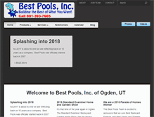 Tablet Screenshot of bestpoolsinc.com